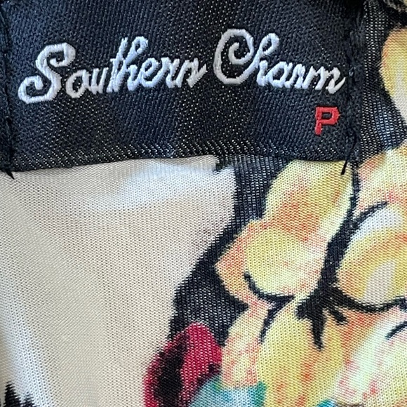 Southern Charm Women's Black Leopard Print and Floral Kimono Duster P - Picture 7 of 8